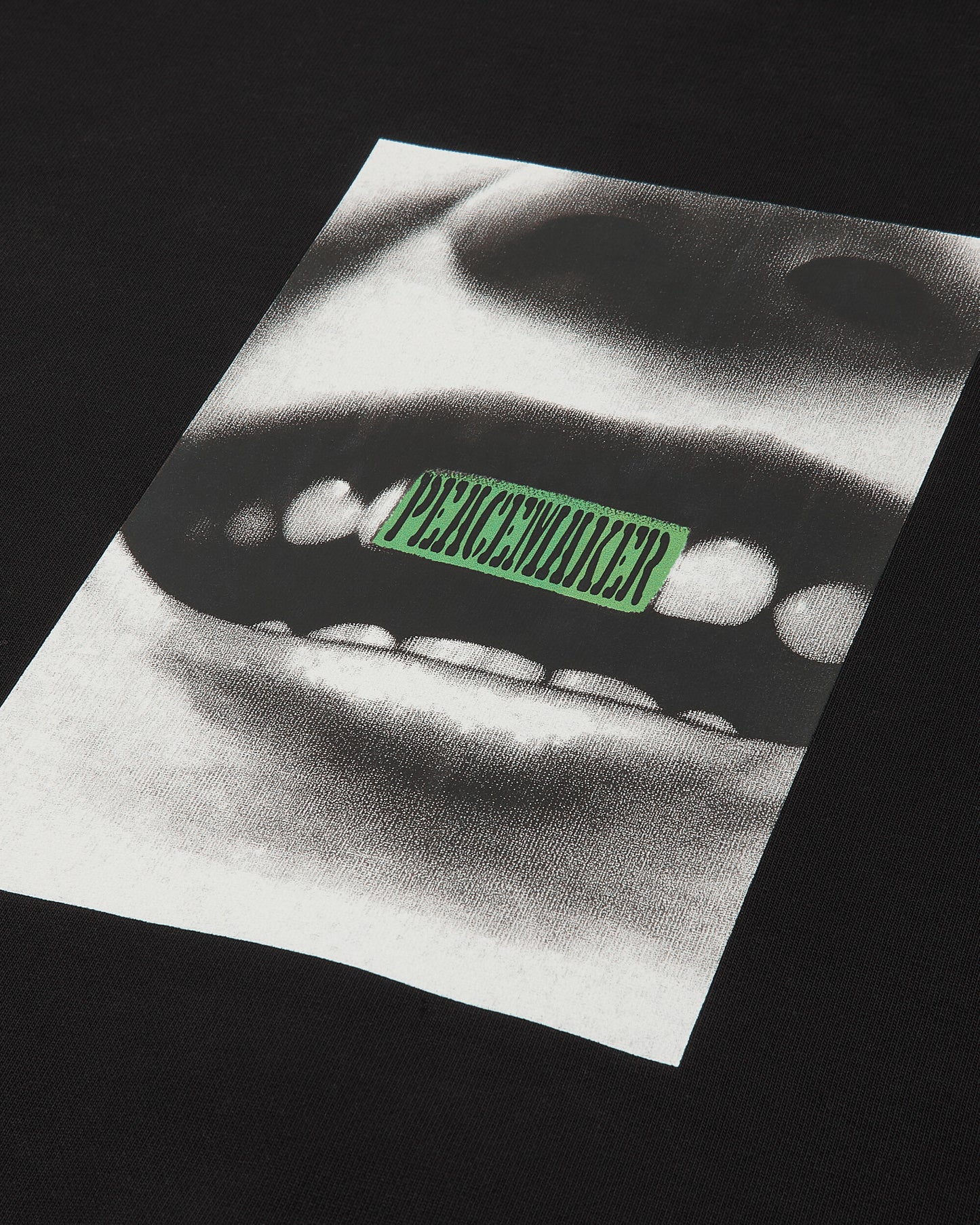 OAMC Peacemaker Loose Fit Crewneck Smile Print Black Sweatshirts Crewneck PCM2ON01QFT00299 99