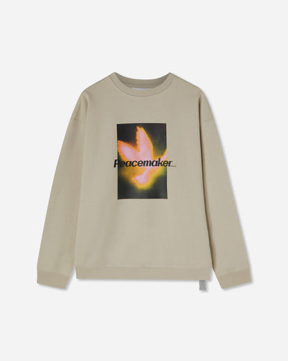 OAMC Peacemaker Peacemaker Bird Loose Fit Crewneck Sand Sweatshirts Crewneck PCM1ON01HFT001004 SAND