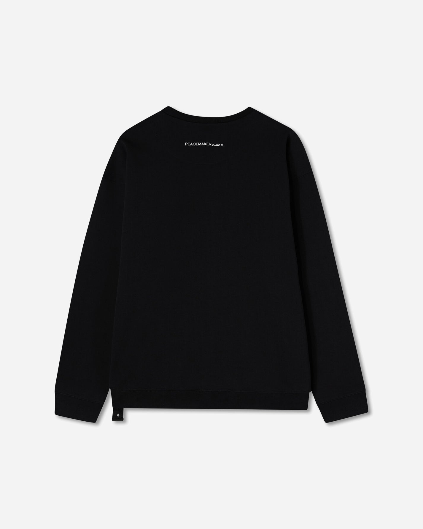 OAMC Peacemaker Peacemaker Bird Loose Fit Crewneck Black Sweatshirts Crewneck PCM1ON01HFT001099 BLK