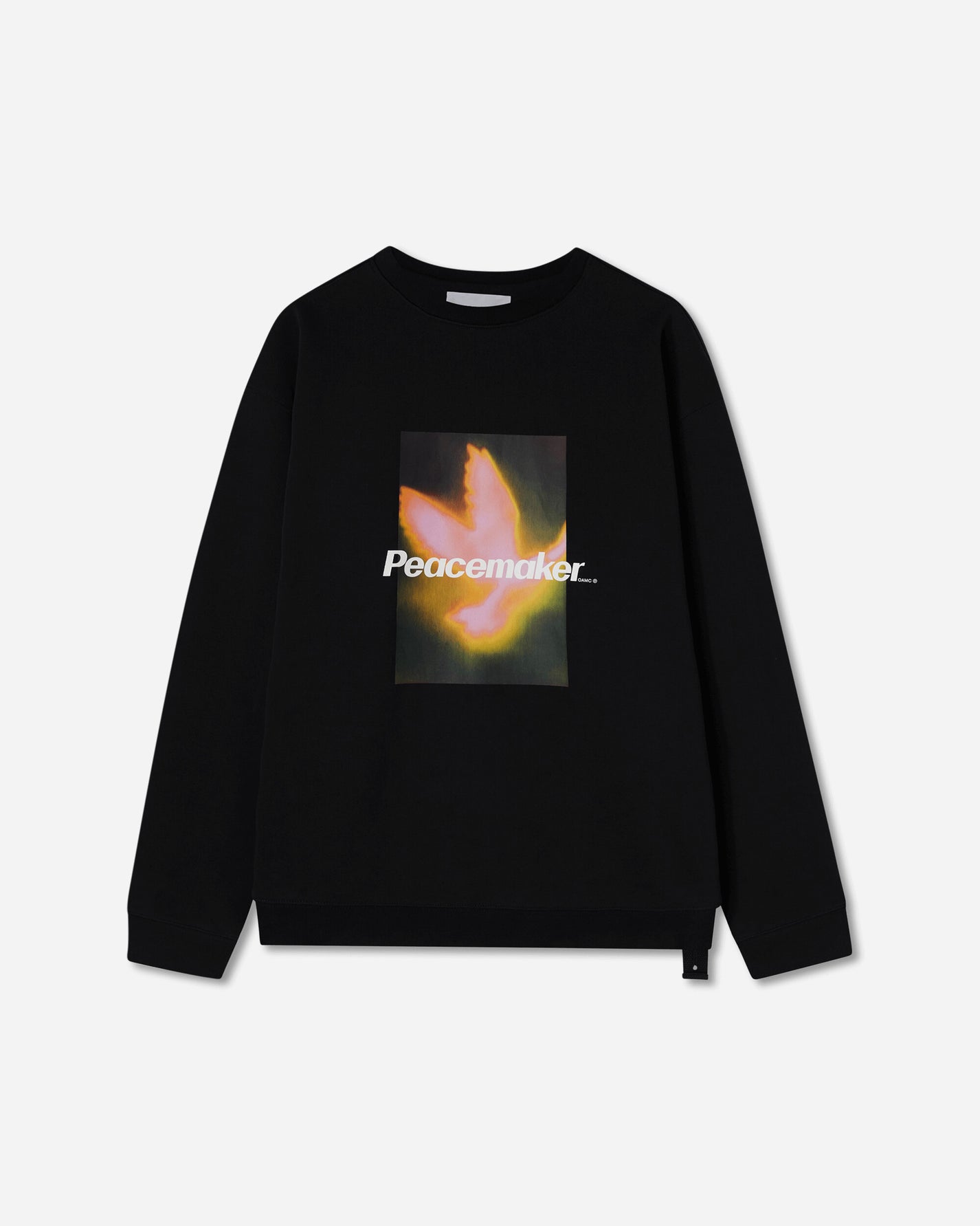 OAMC Peacemaker Peacemaker Bird Loose Fit Crewneck Black Sweatshirts Crewneck PCM1ON01HFT001099 BLK