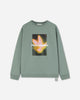 OAMC Peacemaker Peacemaker Bird Loose Fit Crewneck Sage Green Sweatshirts Crewneck PCM1ON01HFT001050 SGRN