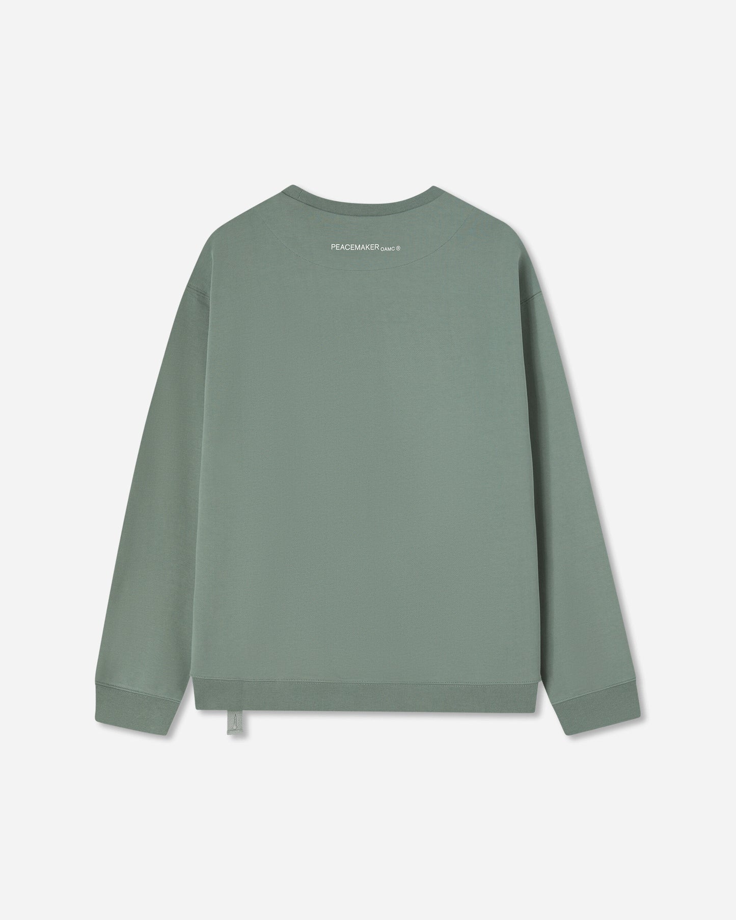 OAMC Peacemaker Peacemaker Bird Loose Fit Crewneck Sage Green Sweatshirts Crewneck PCM1ON01HFT001050 SGRN