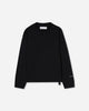 OAMC Peacemaker Peacemaker Leaf Loose Fit Crewneck Black Sweatshirts Crewneck PCM1OT04QJE002099 BLK