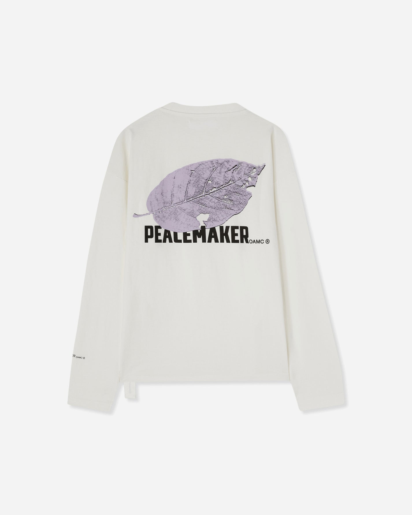 OAMC Peacemaker Peacemaker Leaf Loose Fit Crewneck Snow White Sweatshirts Crewneck PCM1OT04QJE002002 WHT