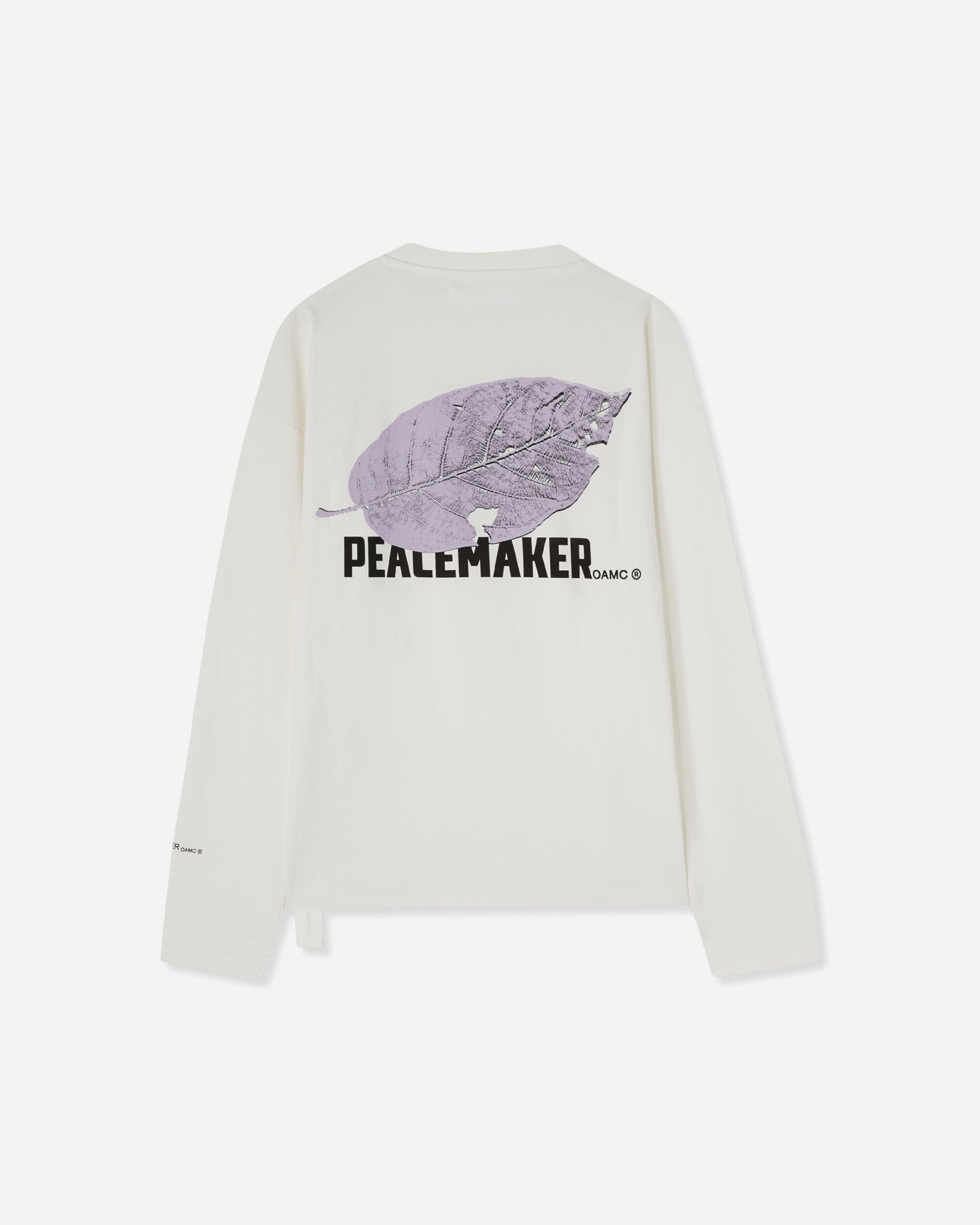 OAMC Peacemaker Peacemaker Leaf Loose Fit Crewneck Snow White Sweatshirts Crewneck PCM1OT04QJE002002 WHT