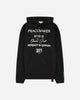 OAMC Peacemaker Loose Fit Hoodie Languages Print Black Sweatshirts Hoodies PCM2OH01EFT00299 99