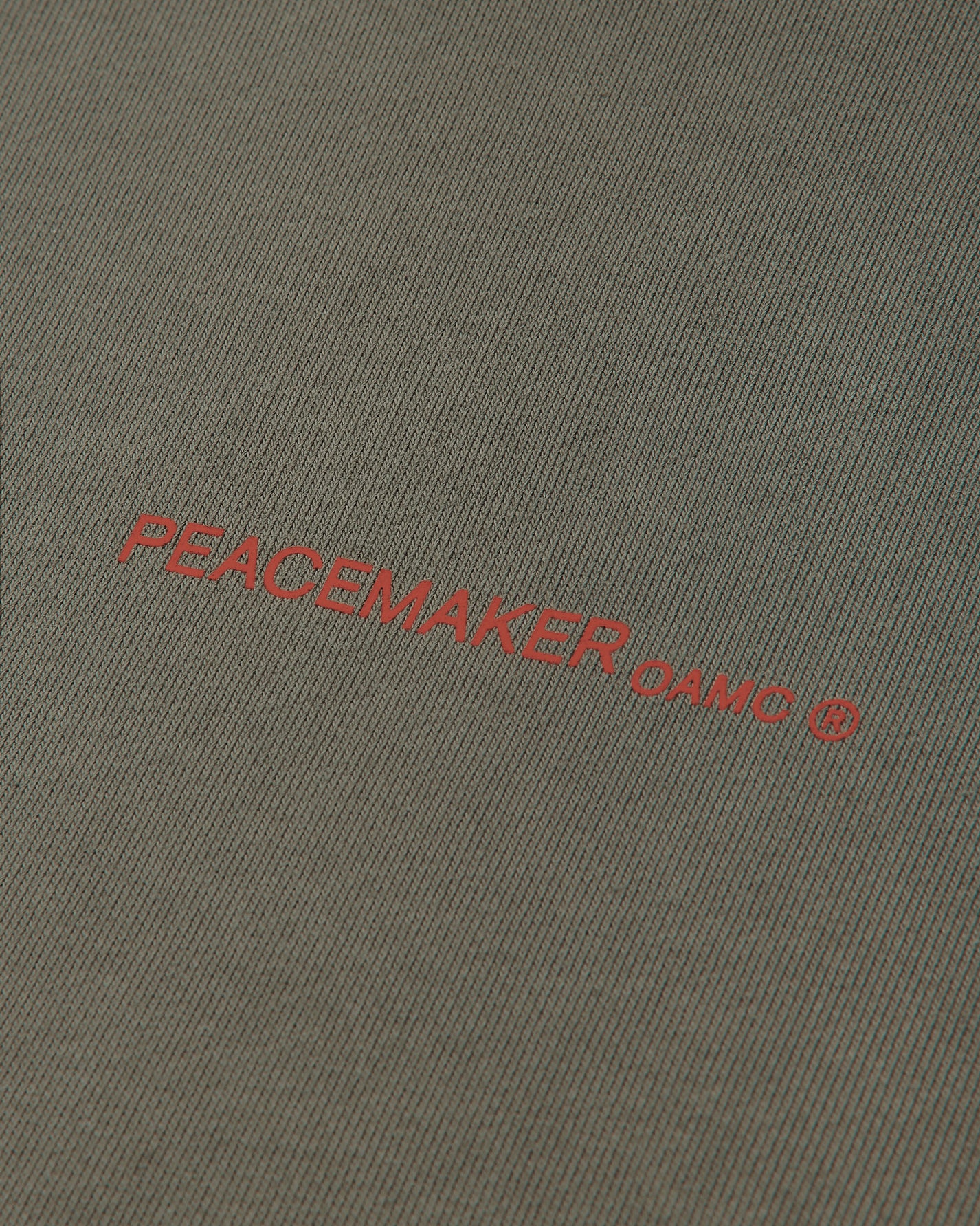 OAMC Peacemaker Loose Fit Hoodie Pigeon Print Gray Sweatshirts Hoodies PCM2OH01AFT00295 95