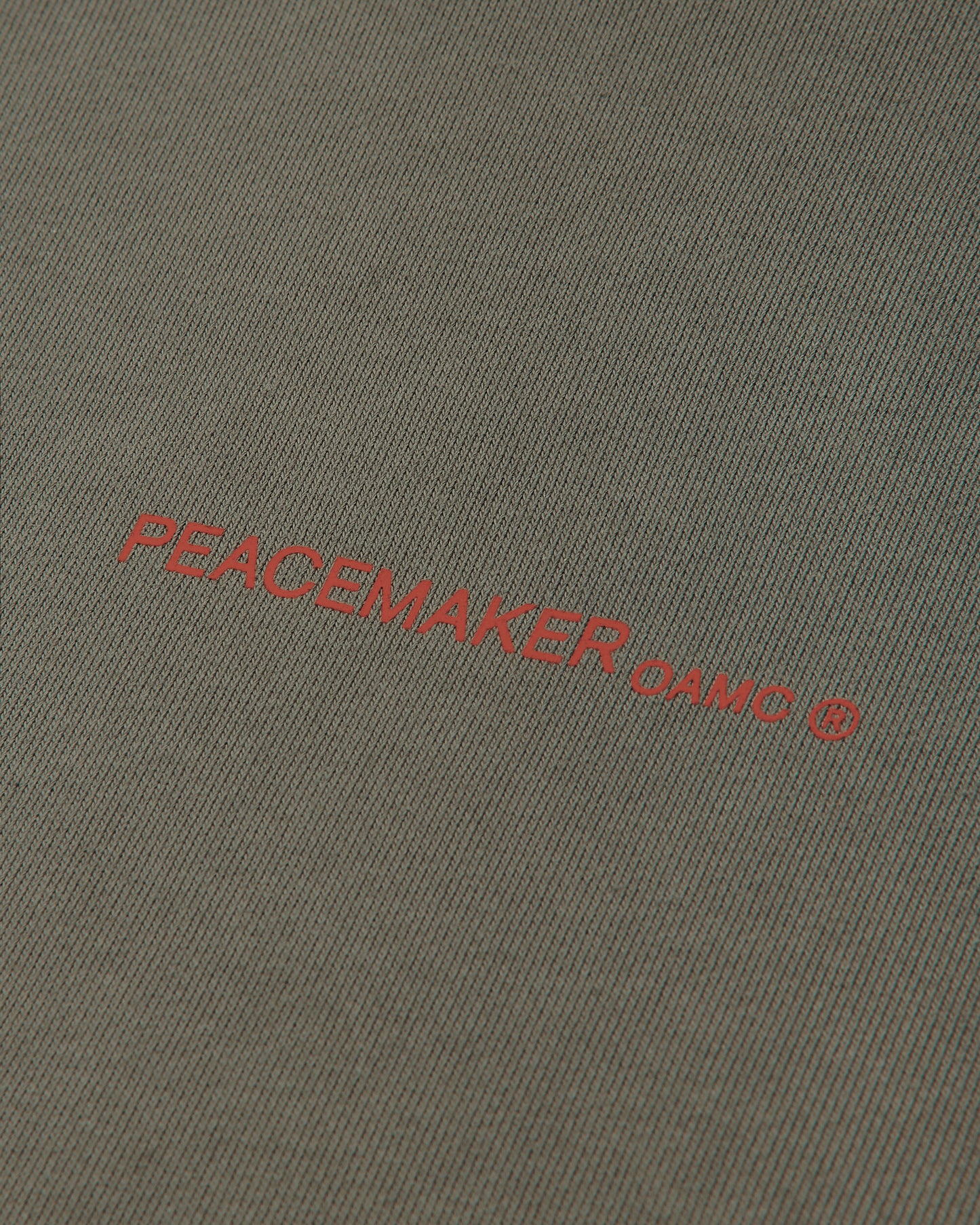 OAMC Peacemaker Loose Fit Hoodie Pigeon Print Gray Sweatshirts Hoodies PCM2OH01AFT00295 95