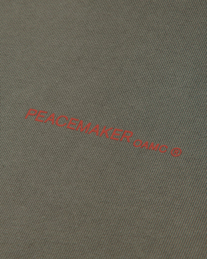 OAMC Peacemaker Loose Fit Hoodie Pigeon Print Gray Sweatshirts Hoodies PCM2OH01AFT00295 95