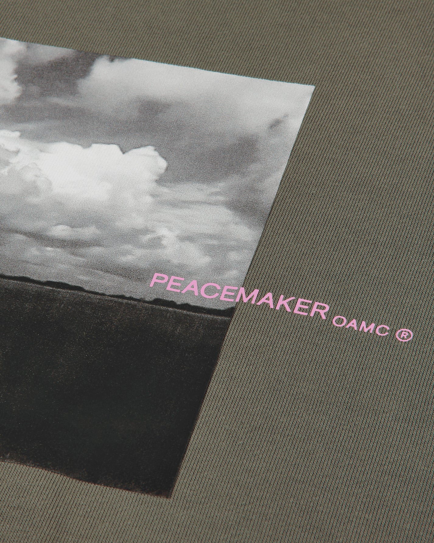 OAMC Peacemaker Loose Fit Hoodie Star Print Grey Sweatshirts Hoodies PCM2OH01LFT00295 95