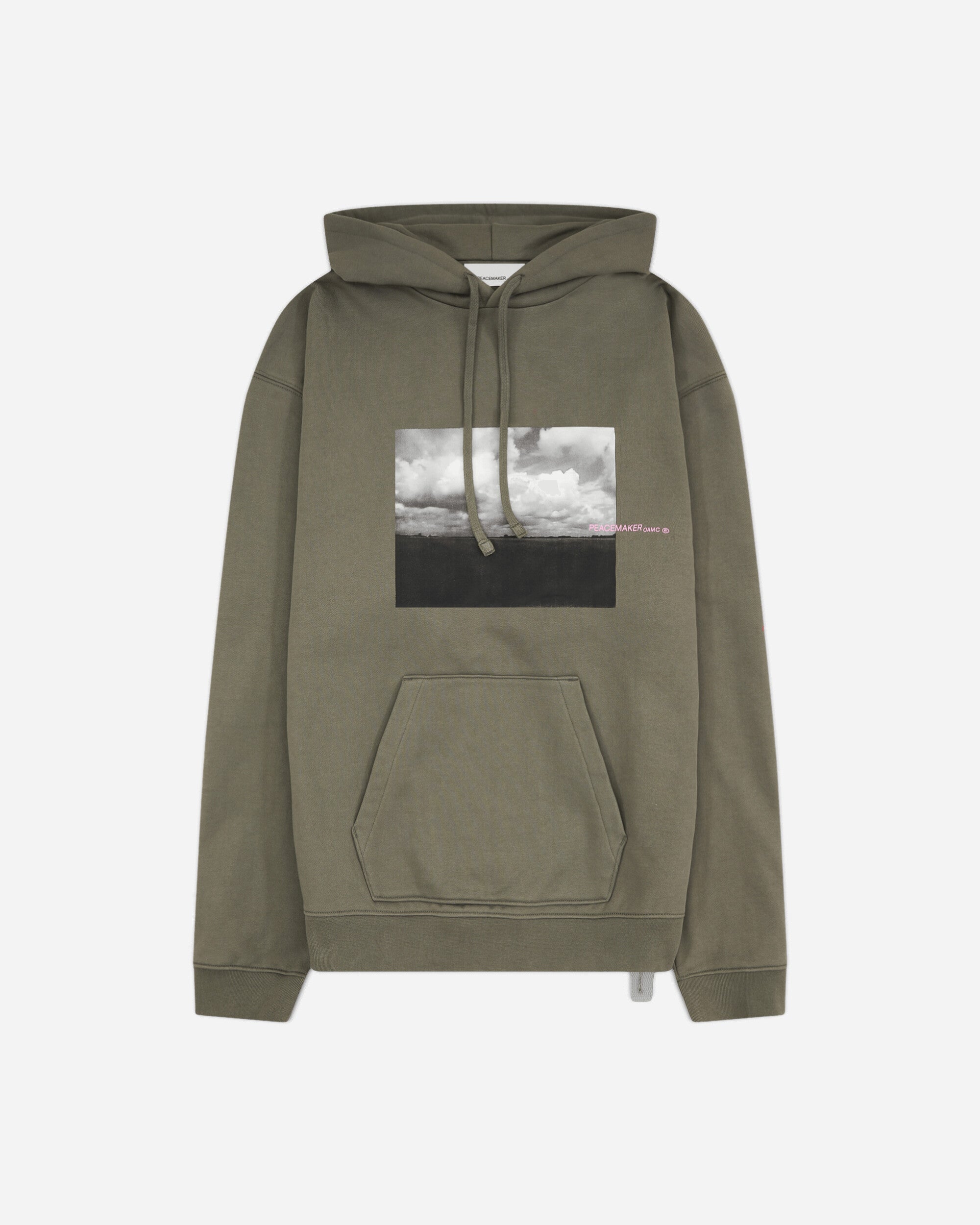 OAMC Peacemaker Loose Fit Hoodie Star Print Grey Sweatshirts Hoodies PCM2OH01LFT00295 95