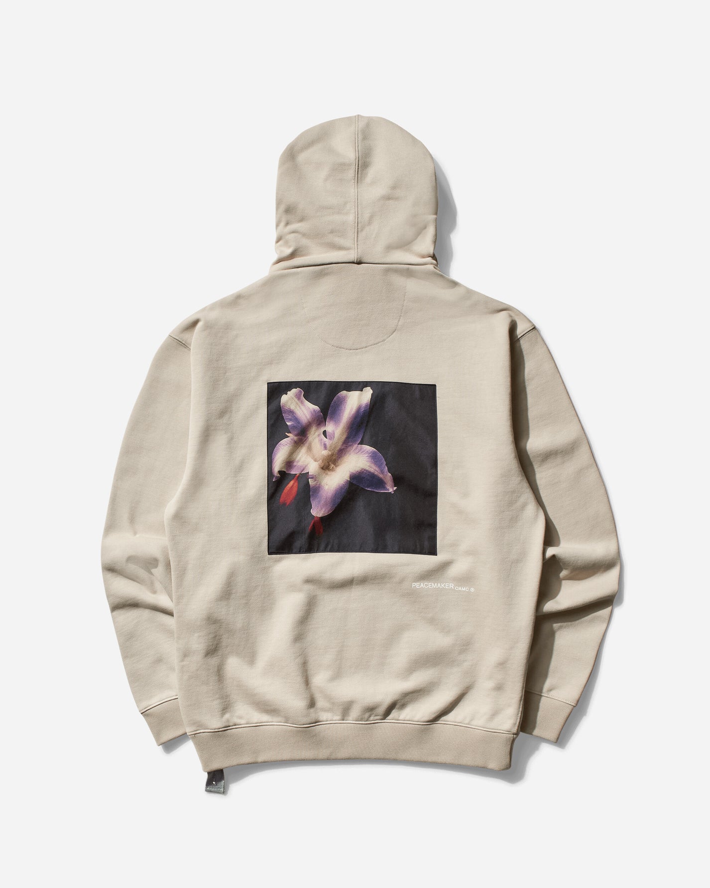 OAMC Peacemaker Peacemaker Flower Loose Fit Hoodie Sand Sweatshirts Hoodies PCM1OH01GFT001004 SAND