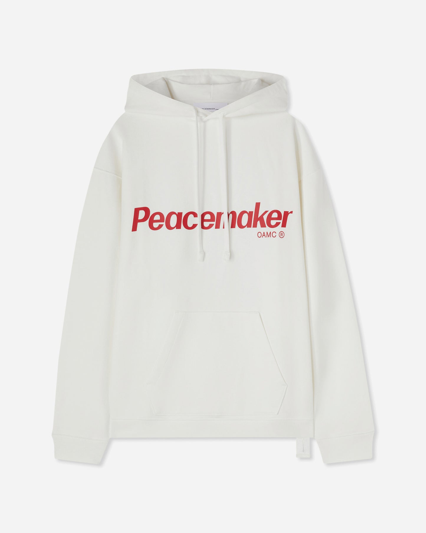 OAMC Peacemaker Peacemaker Flower Loose Fit Hoodie Snow White Sweatshirts Hoodies PCM1OH01GFT001002 WHT