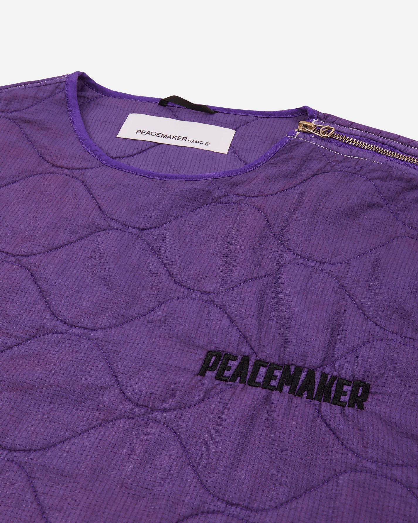 OAMC Peacemaker Shoulder Zip Liner Purple Coats and Jackets Jackets PCM2ON02ANY00139 39