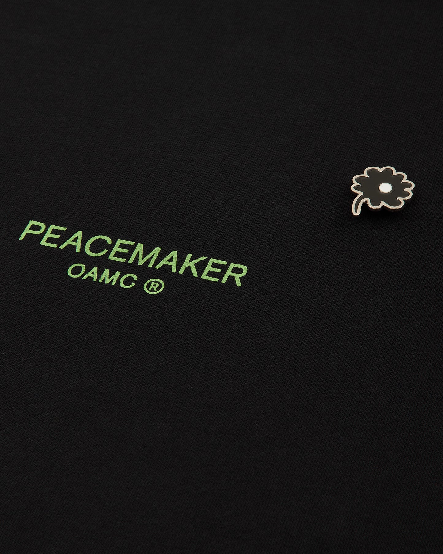 OAMC Peacemaker Hooded Tee Dynamo  Print Black T-Shirts Longsleeve PCM2OT08HJE00299 99