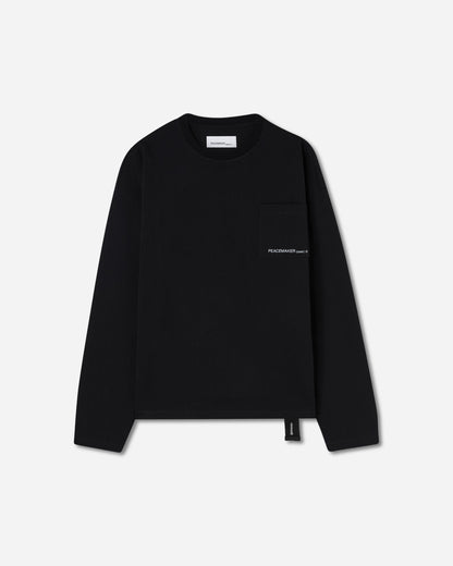 OAMC Peacemaker Peacemaker Lighter L/S Pocket Tee Black T-Shirts Longsleeve PCM1OT04RJE002099 BLK