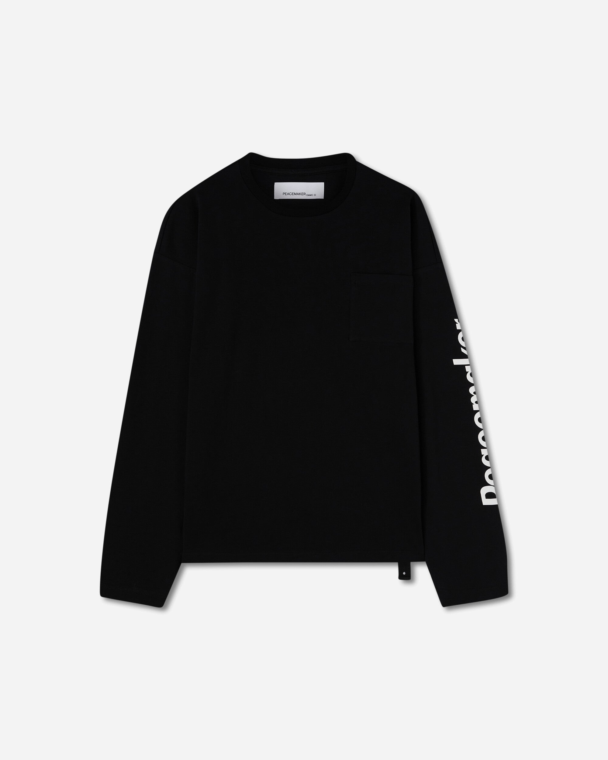 OAMC Peacemaker Peacemaker L/S Pocket Tee Black T-Shirts Longsleeve PCM1OT04MJE002099 BLK