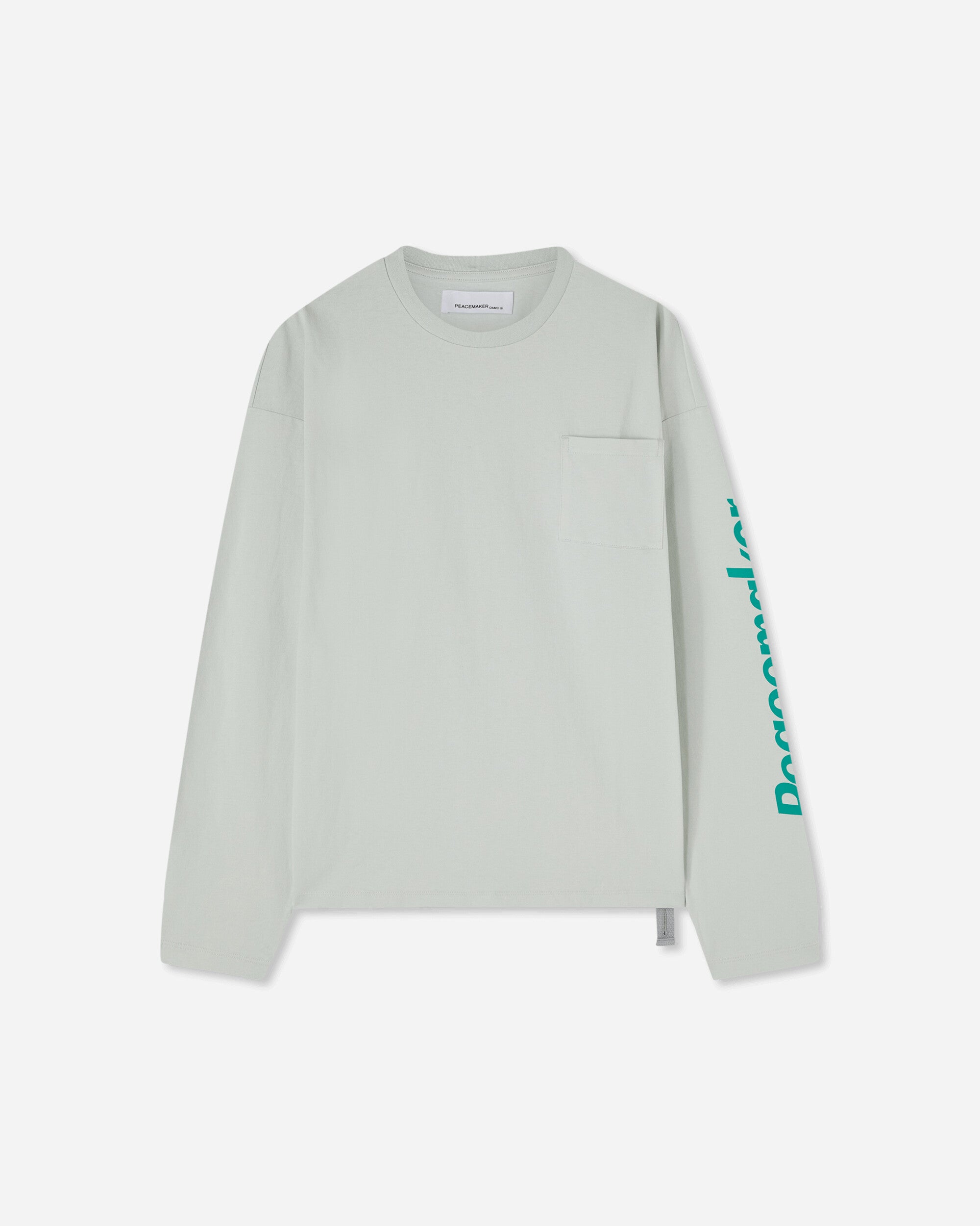 OAMC Peacemaker Peacemaker L/S Pocket Tee Ice Flow T-Shirts Longsleeve PCM1OT04MJE002091 ICE