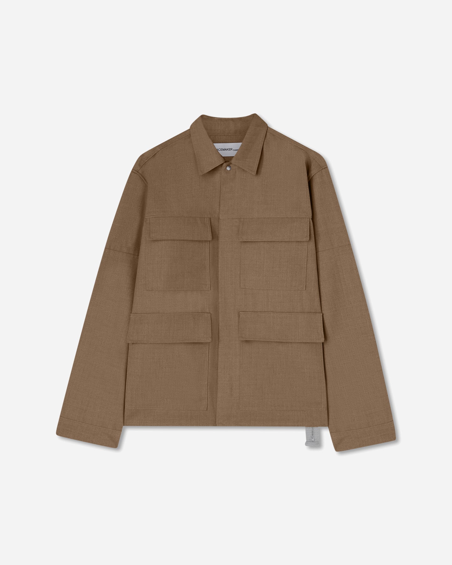 OAMC Peacemaker Pocket Loose Shirt Mud Shirts Longsleeve Shirt PCM1OS07AWO001008 MUD