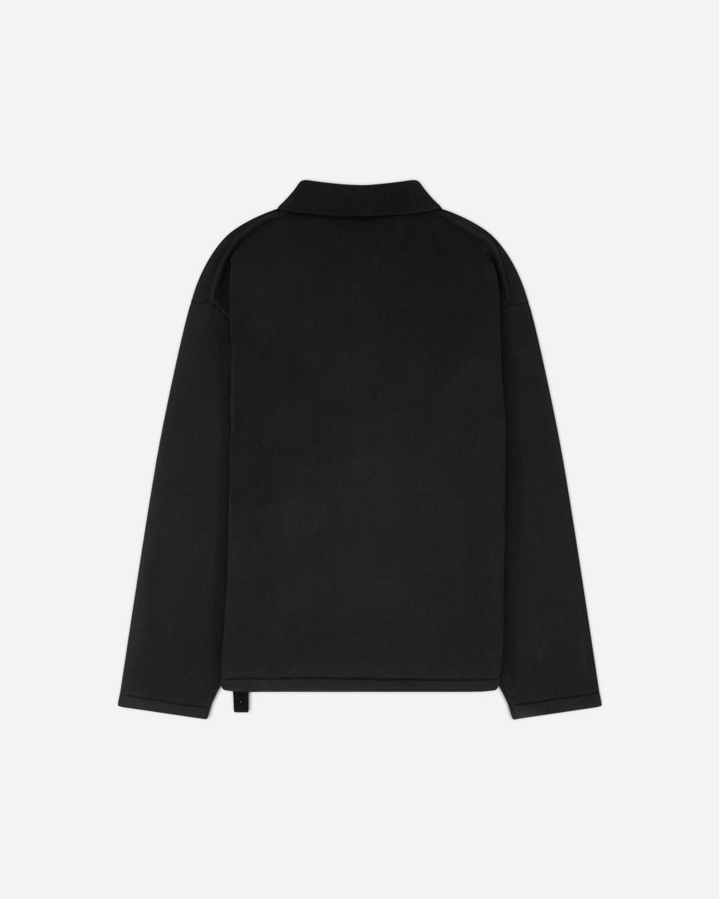 OAMC Peacemaker Knit Polo Black Knitwears Sweaters PCM2OK02AFL00199 99