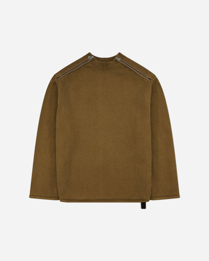 OAMC Peacemaker Shoulder Zip Knit Beige Knitwears Sweaters PCM2OK04AFL00206 06