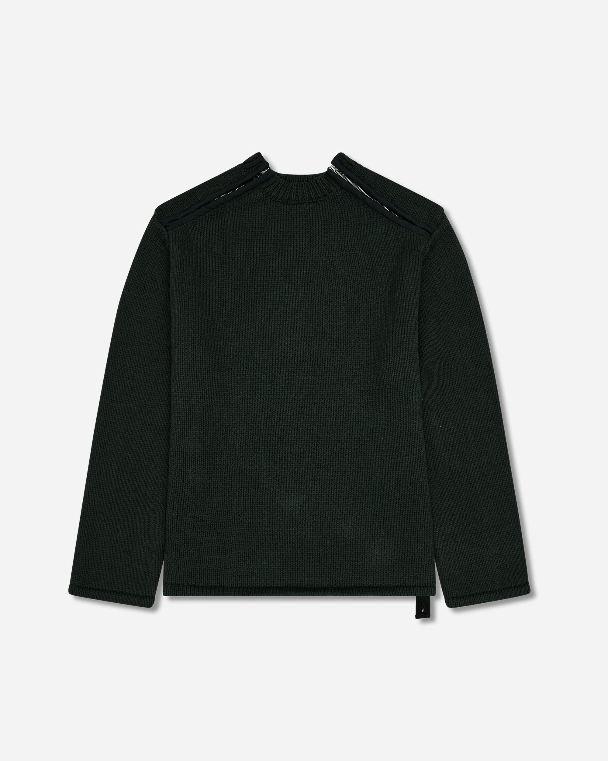 OAMC Peacemaker Shoulder Zip Knit Dark Green Knitwears Sweaters PCM2OK04AFL00259 59