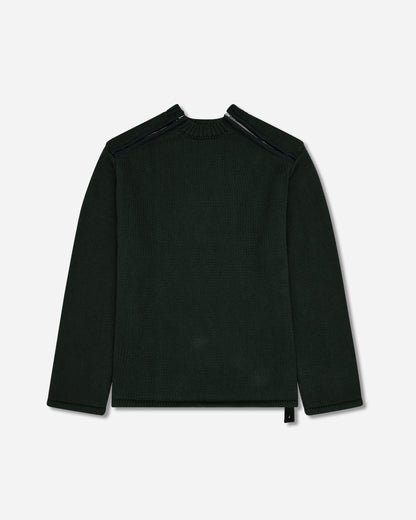 OAMC Peacemaker Shoulder Zip Knit Dark Green Knitwears Sweaters PCM2OK04AFL00259 59