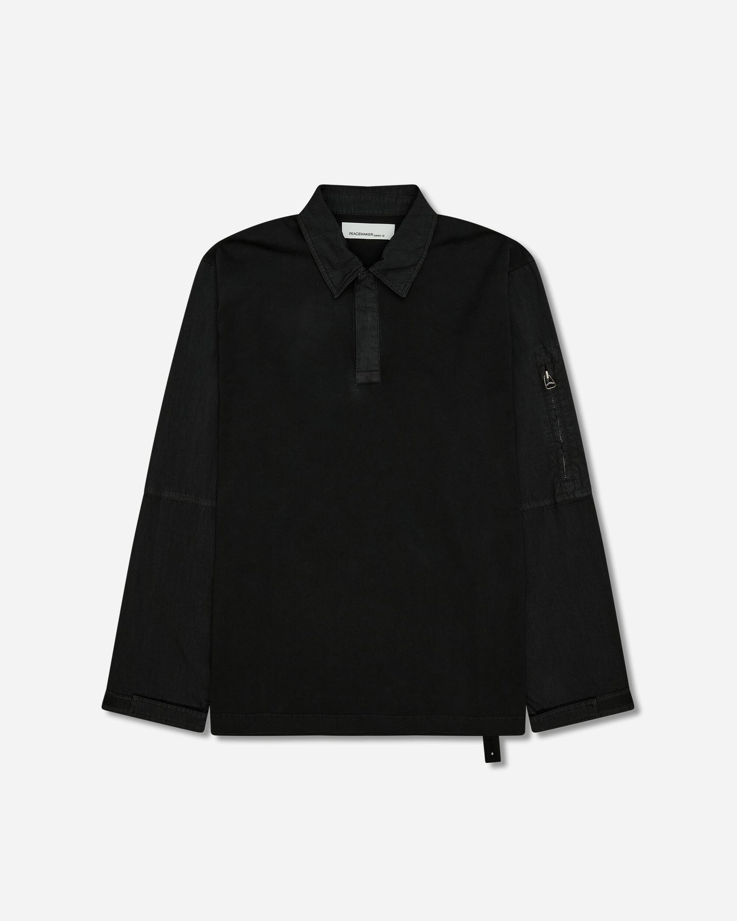 OAMC Peacemaker Flight Polo Black T-Shirts Top PCM2OT05AJE00299 99