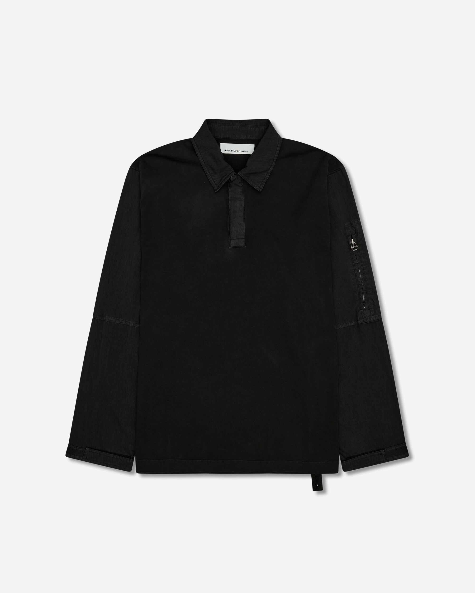 OAMC Peacemaker Flight Polo Black T-Shirts Top PCM2OT05AJE00299 99