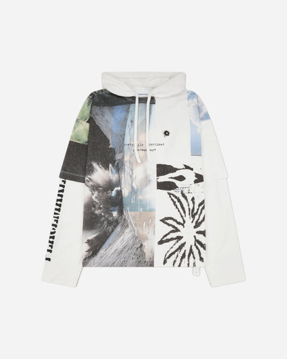 OAMC Peacemaker Hooded Tee Collage  Print Collage T-Shirts Top PCM2OT08GJE00795 95