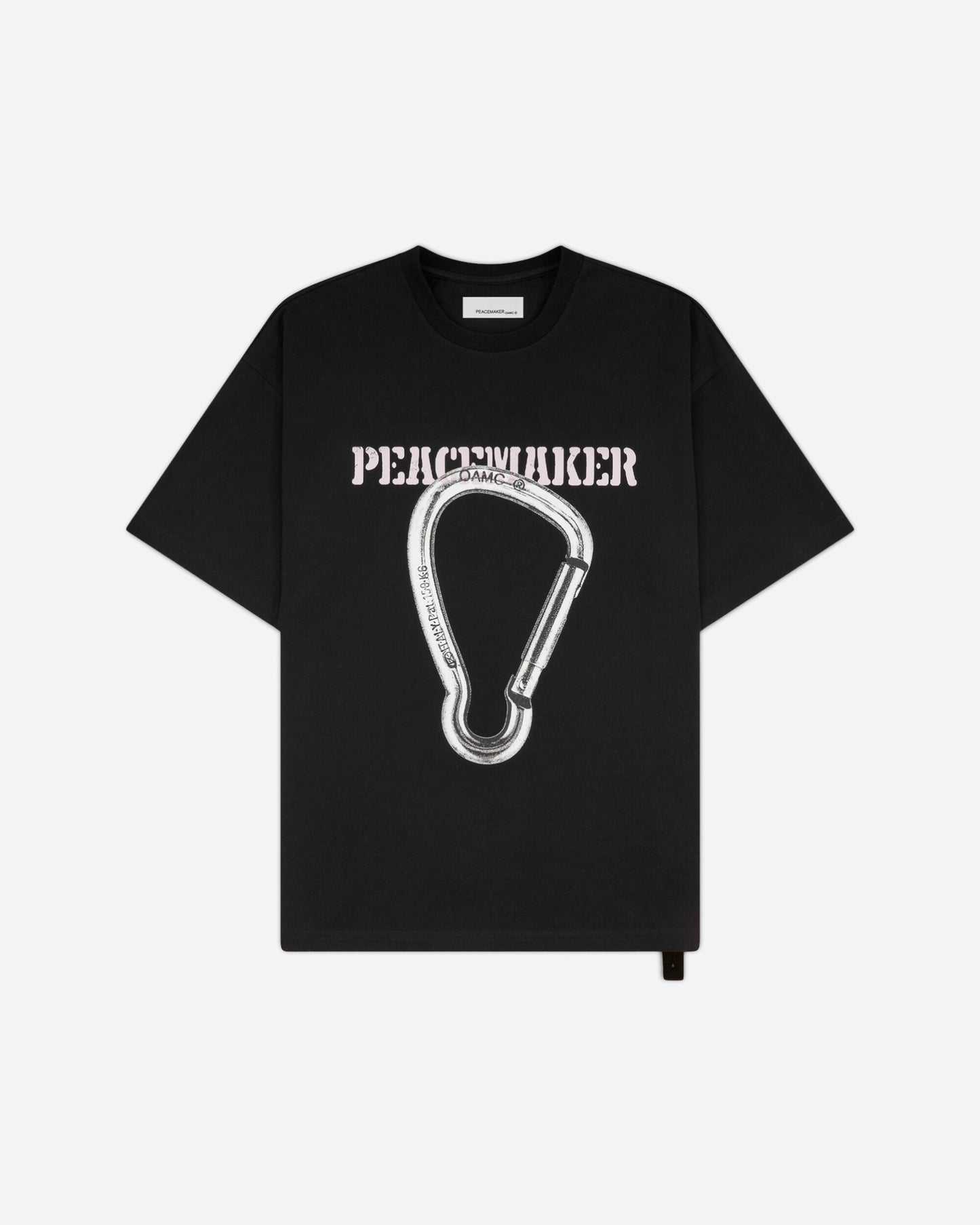 OAMC Peacemaker Loose Fit Tshirt Carabinier  Print Black T-Shirts Top PCM2OT02NJE00299 99