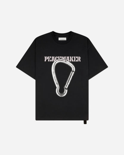 OAMC Peacemaker Loose Fit Tshirt Carabinier  Print Black T-Shirts Top PCM2OT02NJE00299 99