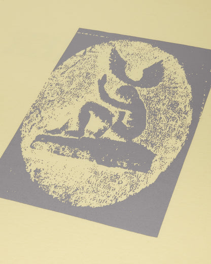 OAMC Peacemaker Loose Fit Tshirt Dynamo  Print Light Yellow T-Shirts Top PCM2OT02HJE00214 14