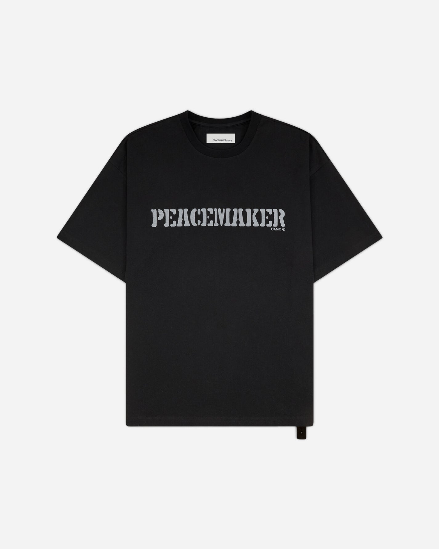 OAMC Peacemaker Loose Fit Tshirt Flowerred  Print Black T-Shirts Top PCM2OT02MJE00299 99