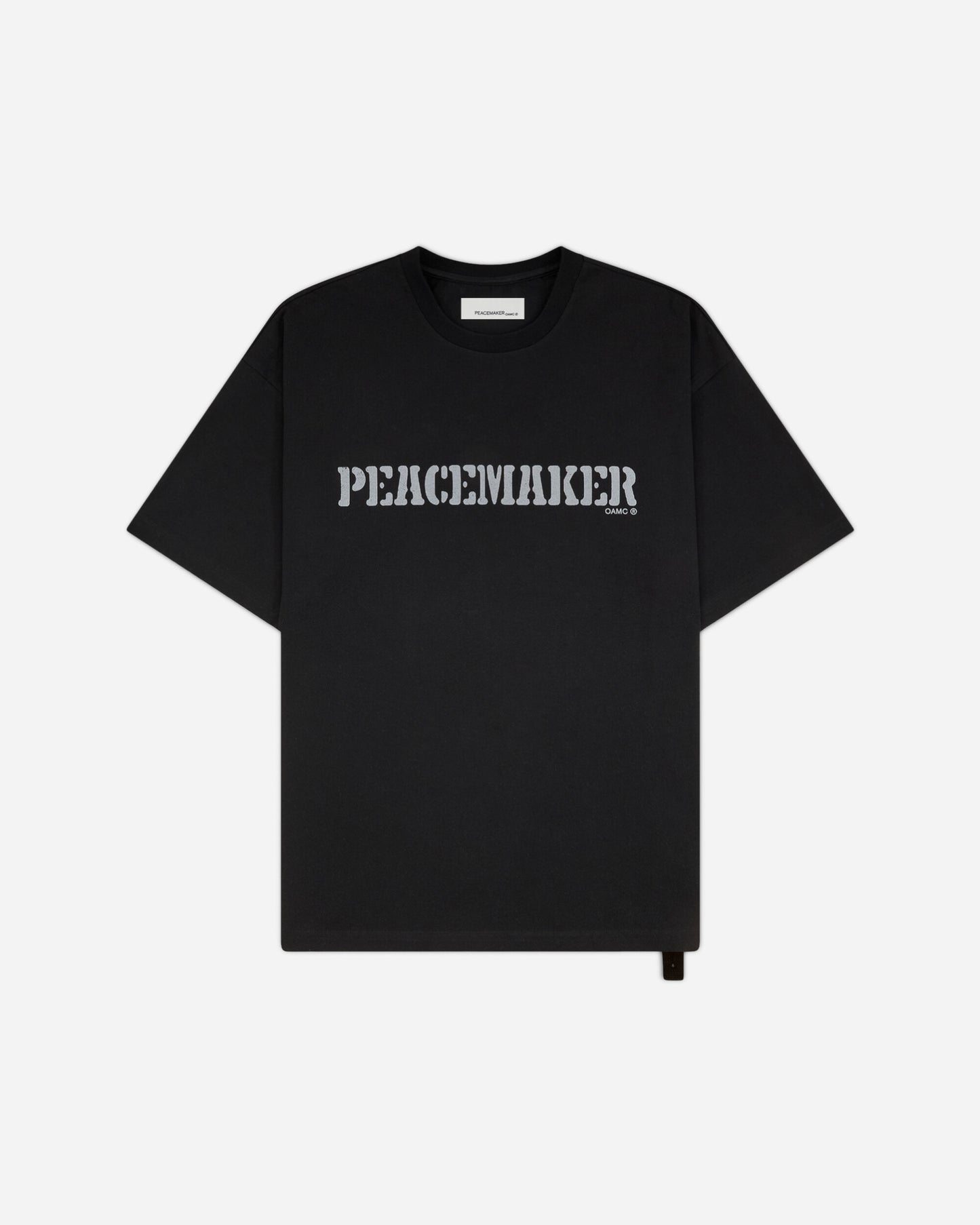 OAMC Peacemaker Loose Fit Tshirt Flowerred  Print Black T-Shirts Top PCM2OT02MJE00299 99