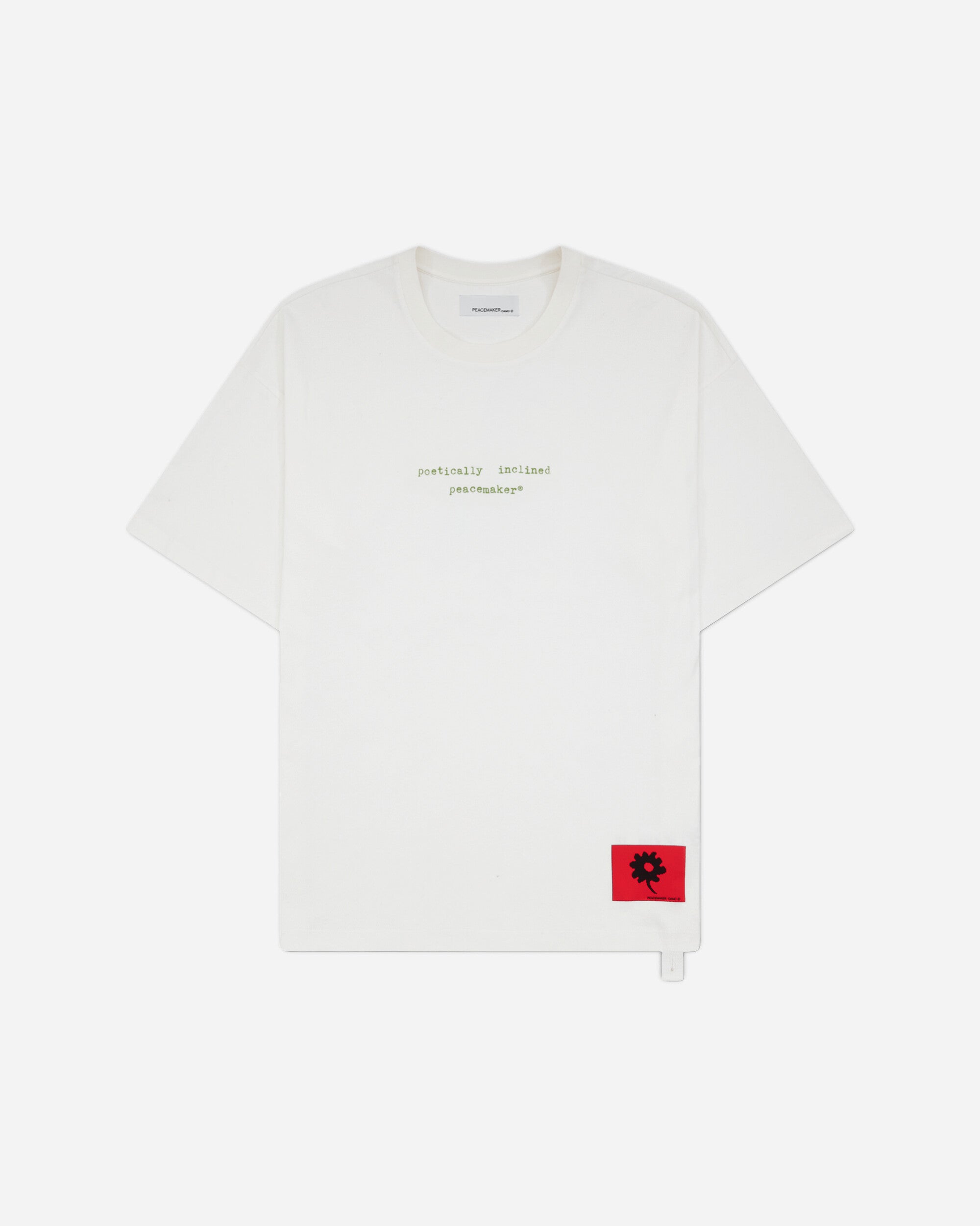 OAMC Peacemaker Loose Fit Tshirt Landart 02  Print White T-Shirts Top PCM2OT02CJE00201 01