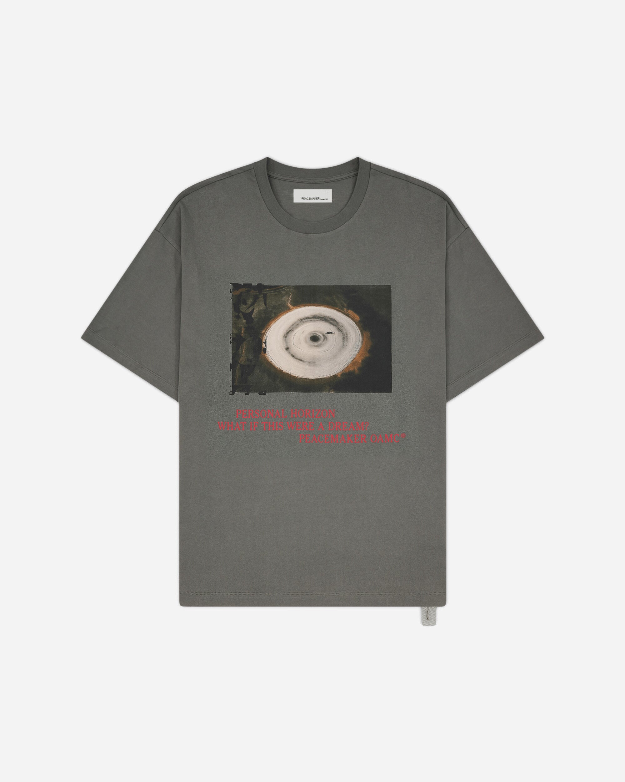 OAMC Peacemaker Loose Fit Tshirt Landart 03  Print Gray T-Shirts Top PCM2OT02DJE00295 95