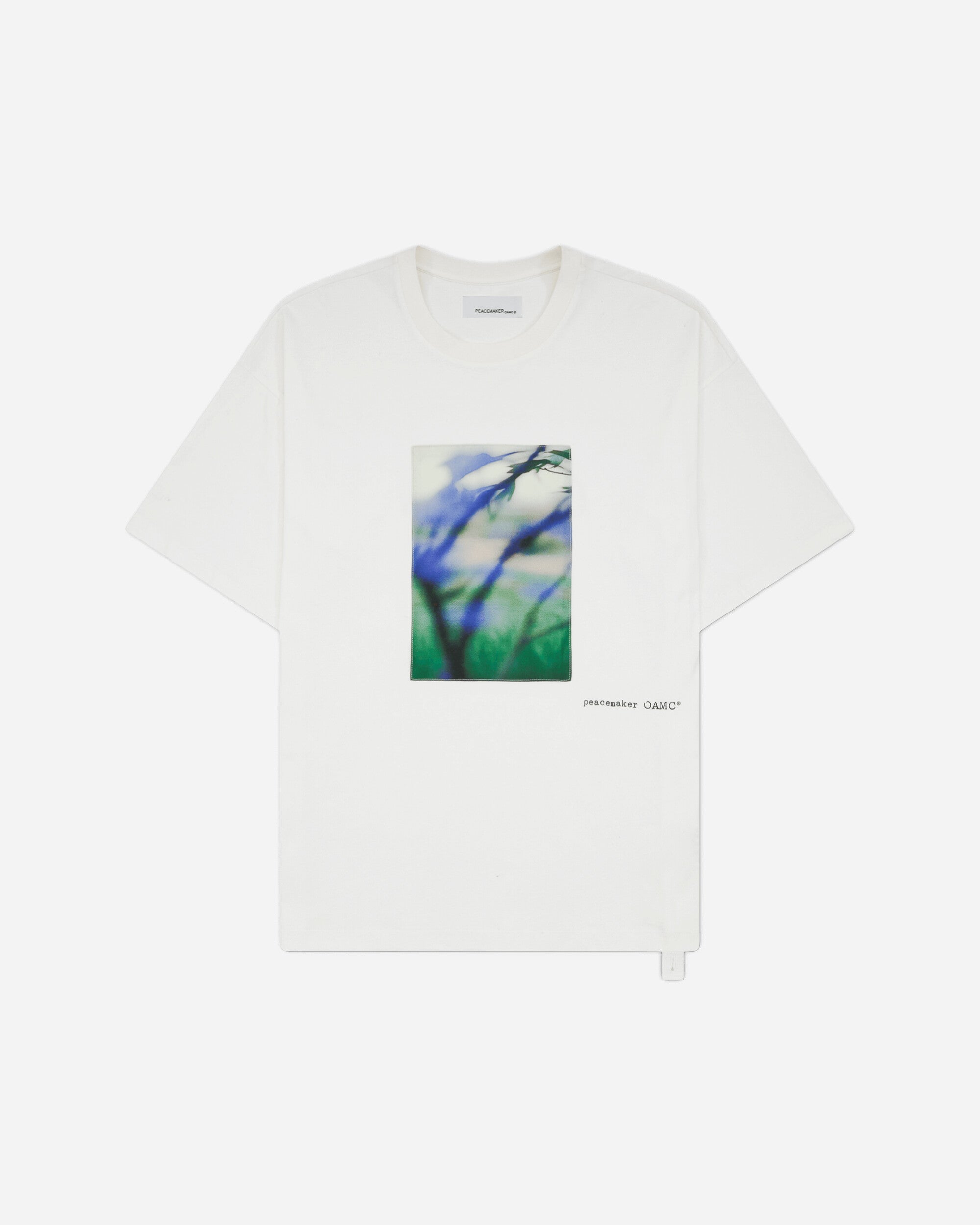 OAMC Peacemaker Loose Fit Tshirt Landart Print White T-Shirts Top PCM2OT02BJE00201 01