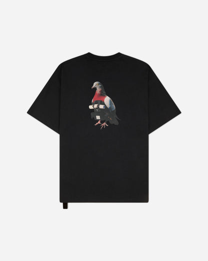 OAMC Peacemaker Loose Fit Tshirt Pigeon Print Black T-Shirts Top PCM2OT02AJE00299 99