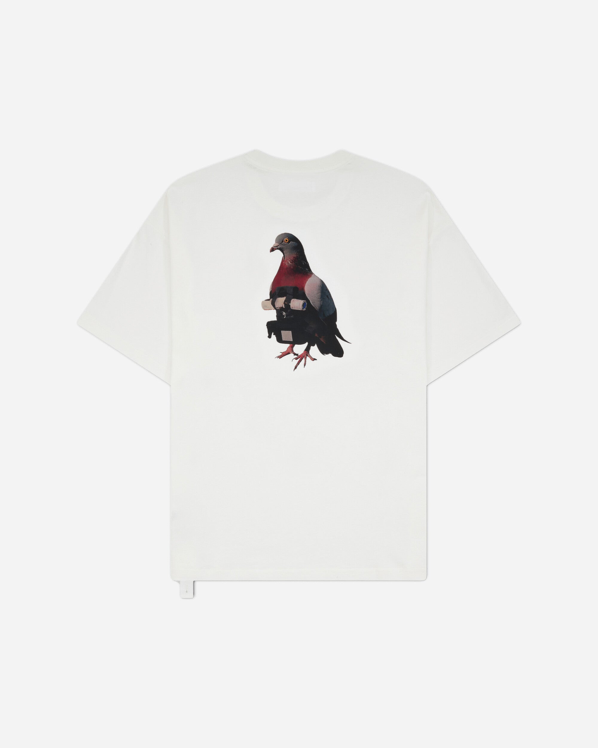 OAMC Peacemaker Loose Fit Tshirt Pigeon Print White T-Shirts Top PCM2OT02AJE00201 01