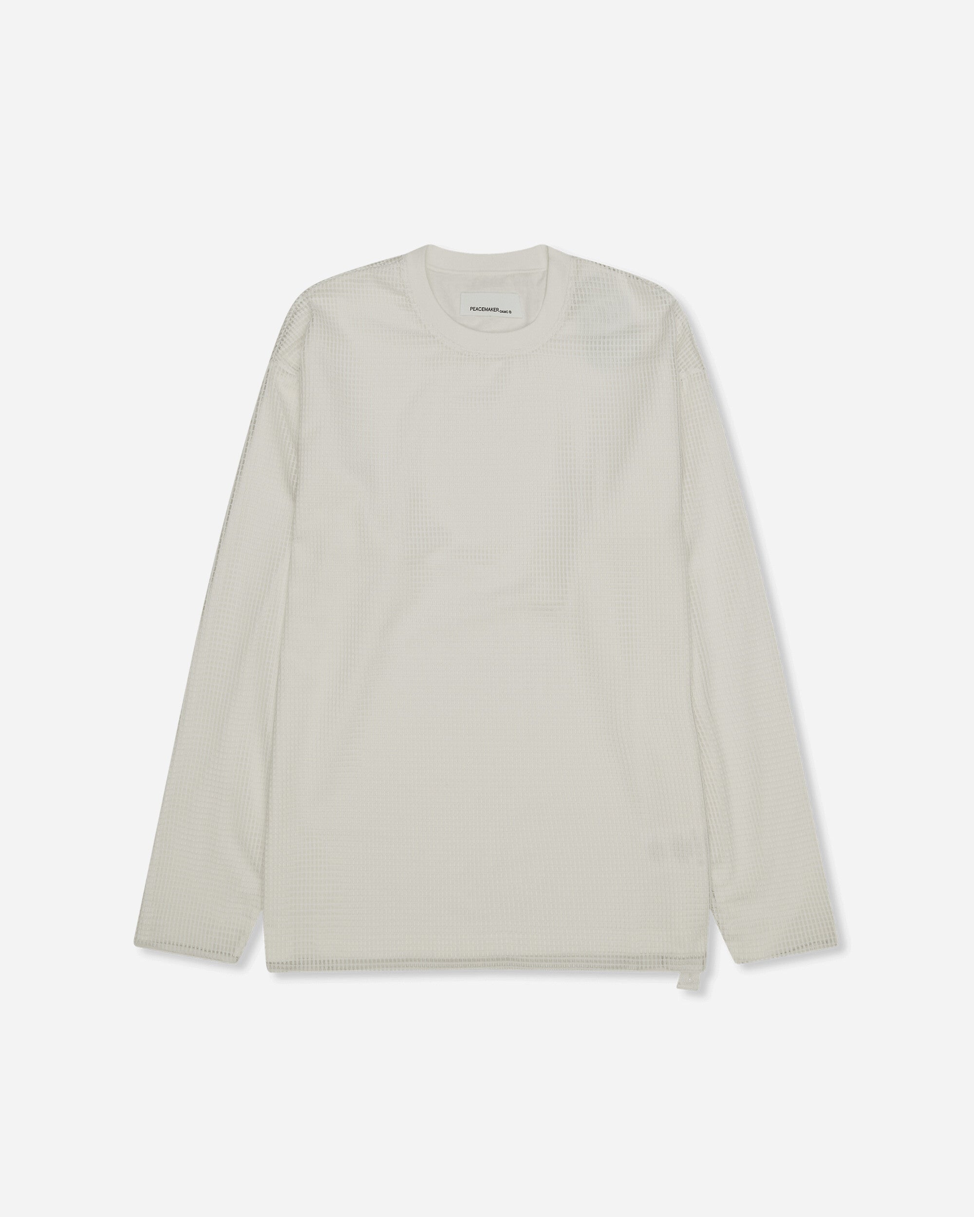 OAMC Peacemaker Mesh Layer Longsleeve White T-Shirts Top PCM2OT03ANE00101 01