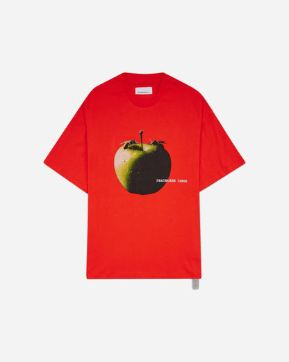 OAMC Peacemaker Oversize Tee  Apple Print Red T-Shirts Top PCM3OT02GJE002025 RED