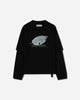 OAMC Peacemaker Peacemaker Leaf Double Layer Boxy Tshirt Black T-Shirts Top PCM1OT05QJE003099 BLK