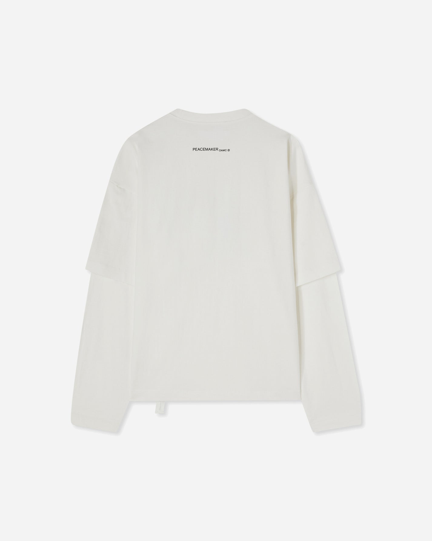 OAMC Peacemaker Peacemaker Leaf Double Layer Boxy Tshirt Snow White T-Shirts Top PCM1OT05QJE003002 WHT