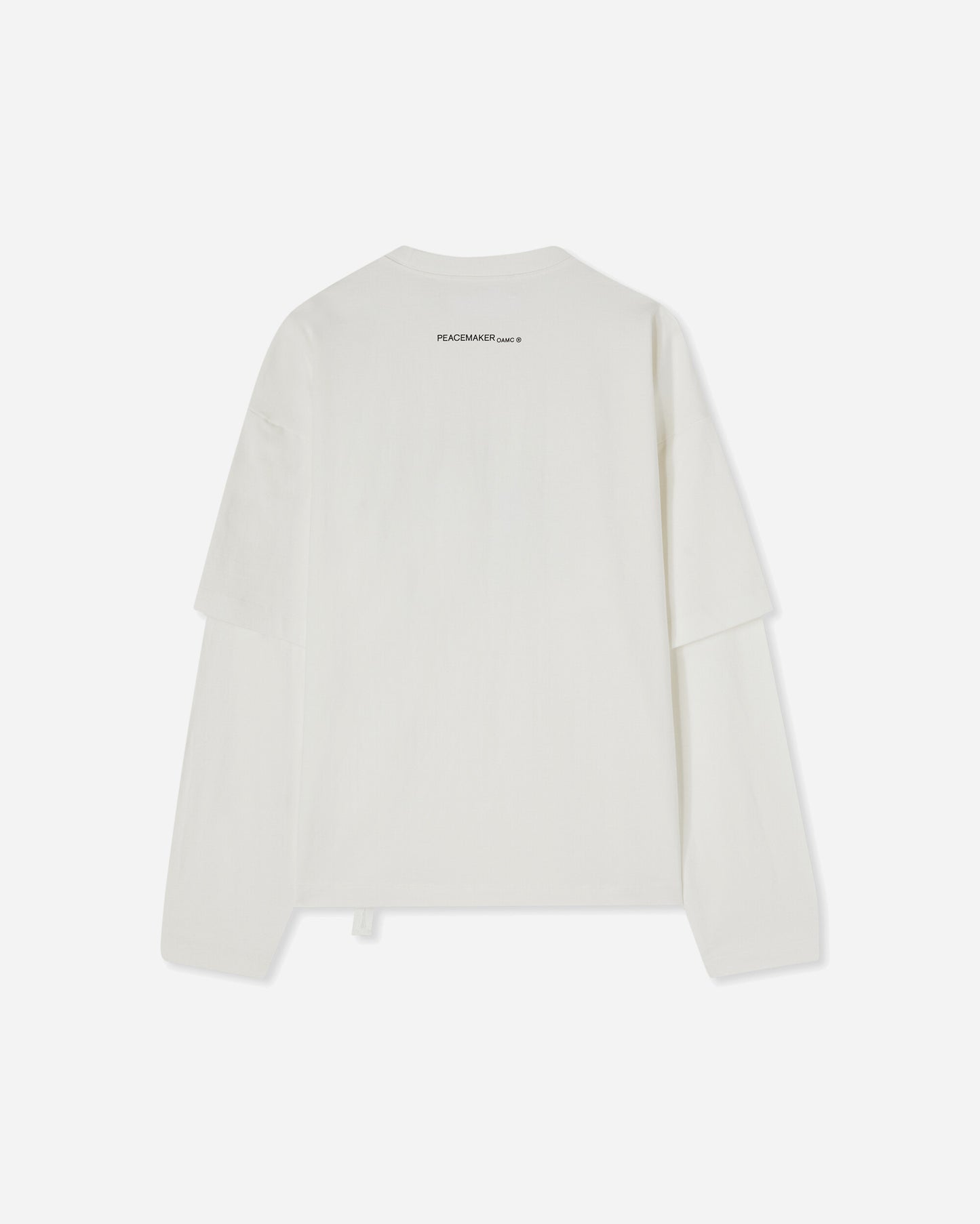 OAMC Peacemaker Peacemaker Leaf Double Layer Boxy Tshirt Snow White T-Shirts Top PCM1OT05QJE003002 WHT