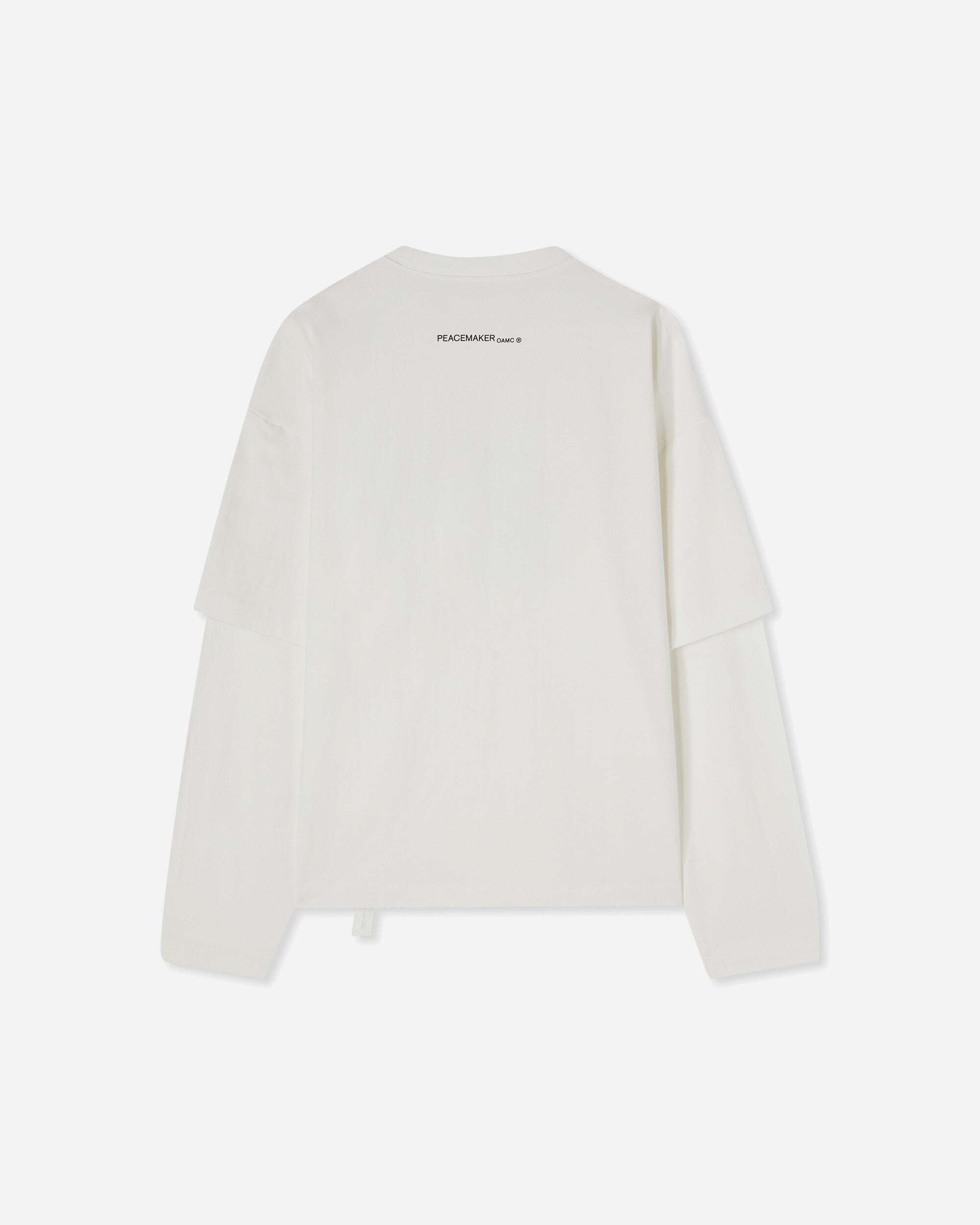 OAMC Peacemaker Peacemaker Leaf Double Layer Boxy Tshirt Snow White T-Shirts Top PCM1OT05QJE003002 WHT