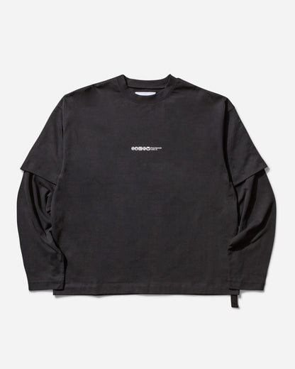 OAMC Peacemaker Peacemaker Painted Double Layer Boxy Tshirt Black T-Shirts Top PCM1OT05NJE003099 BLK