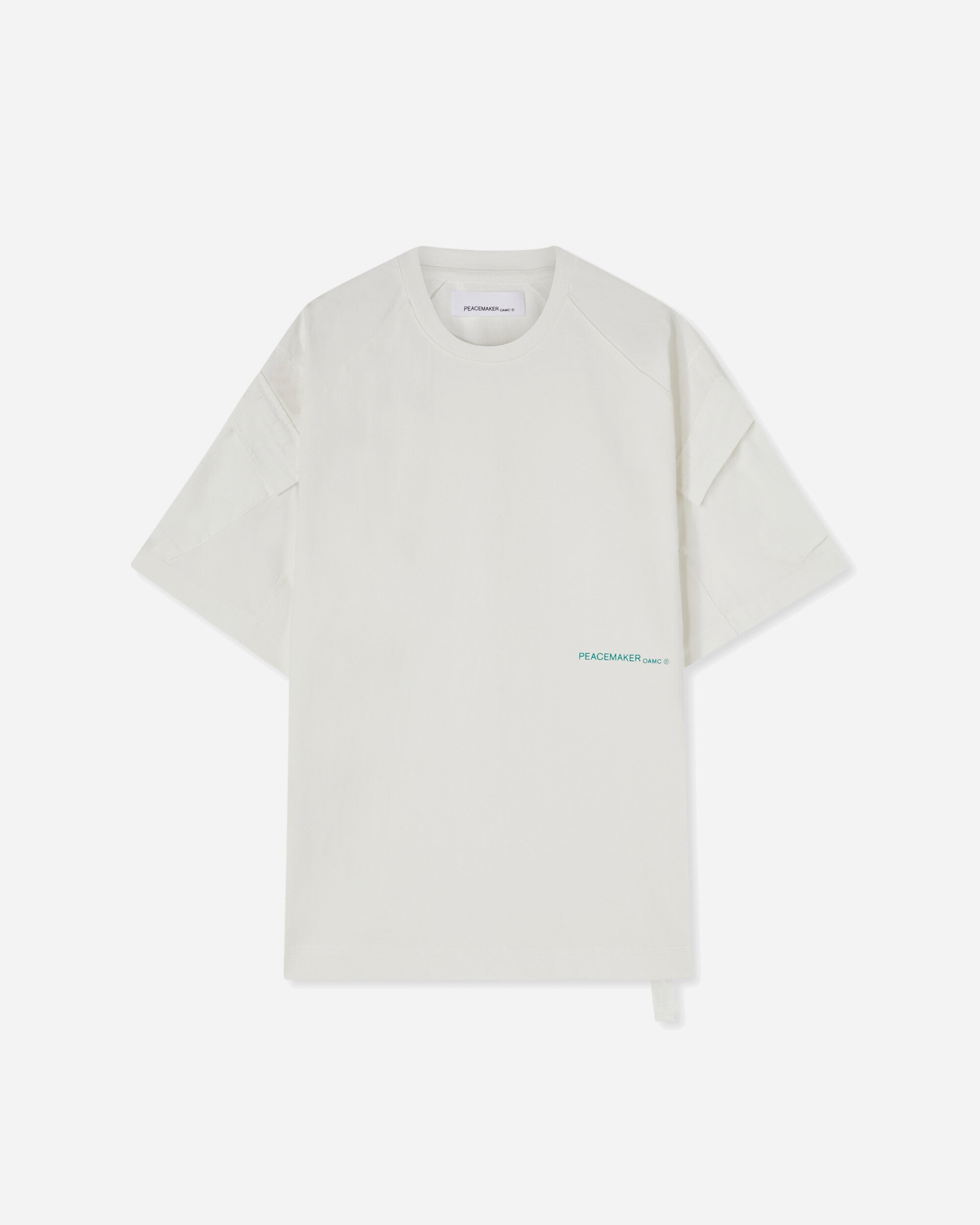 OAMC Peacemaker Peacemaker Sl Cargo Tee Snow White T-Shirts Top PCM1OT06AJE003002 WHT
