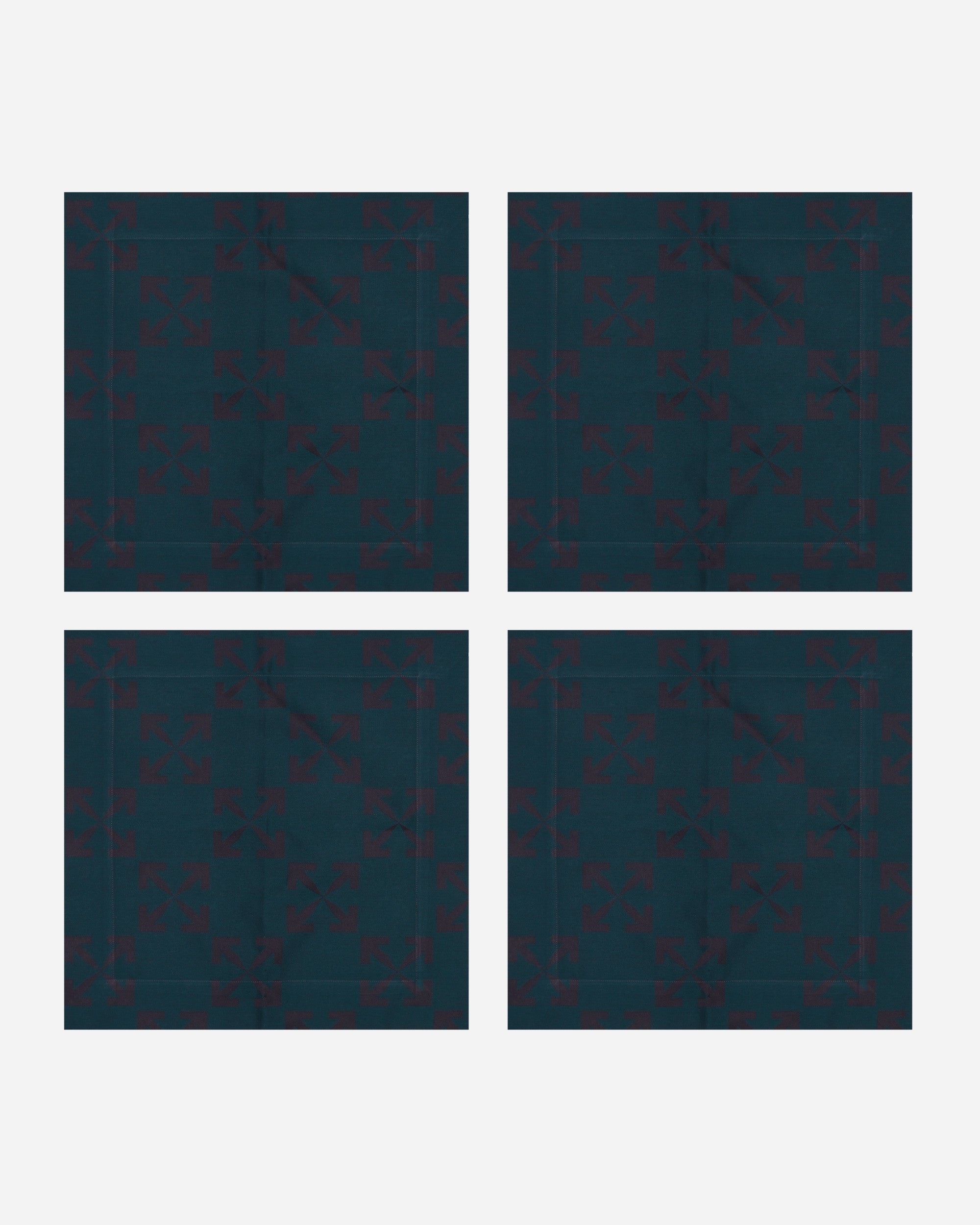 Off-White Arrow Napkin Set  Dark Irish Aubergine Dark Irish Aubergine Homeware Design Items OHZK006G22FAB001 5935