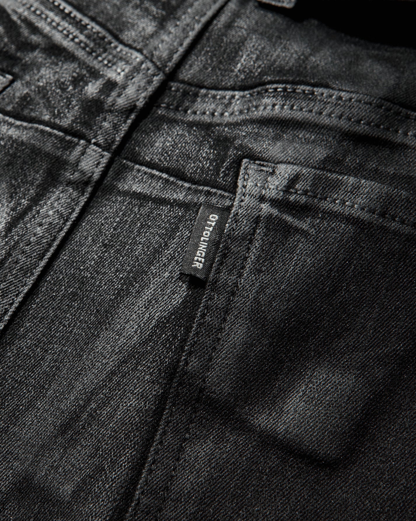 Ottolinger Wmns Glazed Mulitline Jeans Black Pants Casual 117-203717-01 BLK